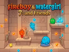 Leikur Fireboy & Watergirl 7: and Friends á netinu