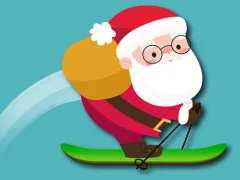 Leikur Avalanche Santa Ski Xmas á netinu