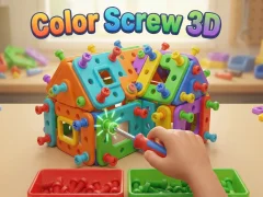 Leikur Color Screw 3D á netinu