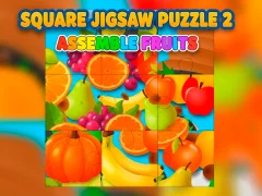 Leikur Square jigsaw Puzzle 2 - Assemble Fruits á netinu
