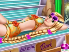 Leikur Goldie Princess Tanning á netinu