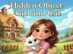 Leikur Hidden Object - Girl and Cat á netinu