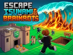 Leikur Escape Tsunami for Brainrots á netinu