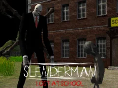 Leikur Slenderman Lost at School á netinu