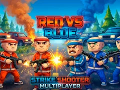 Leikur Red vs Blue. Strike Shooter Multiplayer á netinu