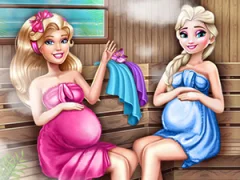 Leikur Cute Mommies Pregnant Sauna á netinu