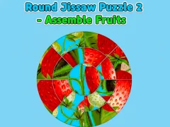 Leikur Round jigsaw Puzzle 2 - Assemble Fruits á netinu