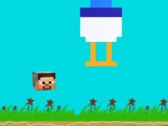Leikur Chicken Jockey Flappy Minecraft á netinu