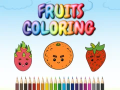Leikur FRUITS COLORING á netinu