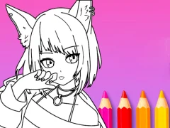 Leikur Anime Manga Coloring Book á netinu