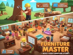 Leikur Furniture Master – Build Your Furniture Stor á netinu