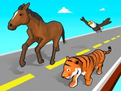 Leikur Animal Transform Race á netinu