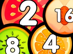 Leikur Merge Balls Shooter 2048 Connect Fruits á netinu