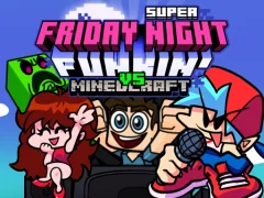 Leikur Super Friday Night Funkin Vs Minecraft á netinu