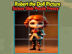 Leikur Robert the Doll Picture Slide Puzzle Frenzy á netinu