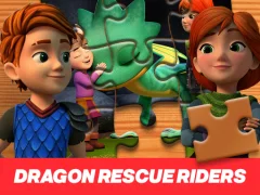 Leikur Dragon Rescue Riders Jigsaw Puzzle á netinu