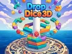 Leikur Drop Dice 3D á netinu