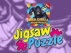 Leikur Ninja Gorilla Jigsaw Puzzles á netinu