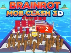 Leikur Brainrot Mob Clash 3D á netinu