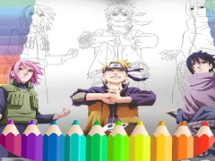 Leikur Naruto Shippuden Coloring Book á netinu