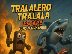 Leikur Tralalero Tralala escape Tung Tung Sahur á netinu