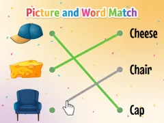 Leikur Picture and Word Match á netinu
