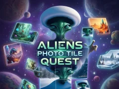 Leikur Aliens Photo Tile Quest á netinu