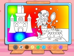 Leikur Coloring Book: Mermaid Makeup á netinu