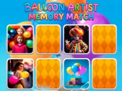 Leikur Balloon Artist Memory Match á netinu
