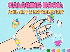 Leikur Coloring Book: Nail Art & Bracelet Diy á netinu