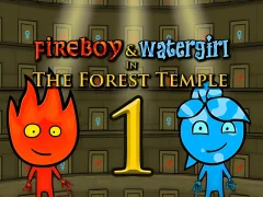 Leikur Fireboy & Watergirl In The Forest Temple á netinu