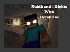 Leikur Nubik And 5 Nights With Herobrine á netinu