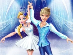 Leikur Elsa and Jack Ice Ballet Show á netinu