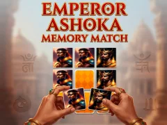 Leikur Emperor Ashoka Memory Match á netinu