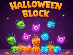 Leikur Halloween Block á netinu