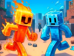Leikur Fire and Water Stickman á netinu