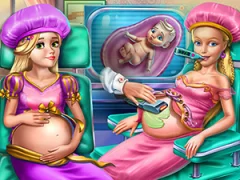 Leikur Goldie Princesses Pregnant Check up á netinu