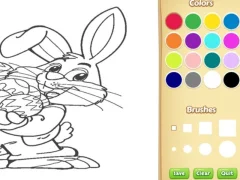 Leikur Easter Bunny Coloring Book for Kids á netinu