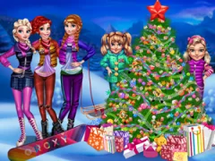 Leikur Princesses Christmas tree á netinu