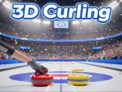 Leikur 3D Curling á netinu
