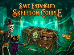 Leikur Save Entangled Skeleton Couple á netinu