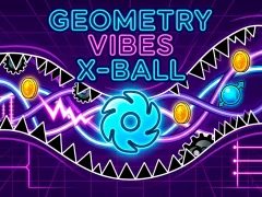 Leikur Geometry Vibes X-Ball á netinu