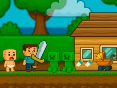 Leikur Baby Noob Help! Steve á netinu