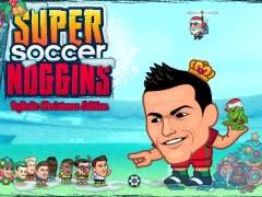 Leikur Super Soccer Noggins Xmas Edition á netinu