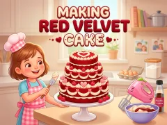 Leikur Making Red Velvet Cake á netinu