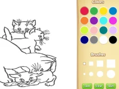 Leikur Cats Coloring Book For Kids á netinu