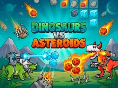 Leikur Dinosaurs vs Asteroids á netinu