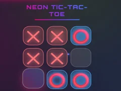 Leikur Neon Tic Tac Toe á netinu