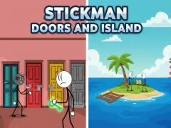 Leikur Stickman Doors and Island á netinu