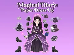 Leikur Magical Diary: Paper Dress Up á netinu